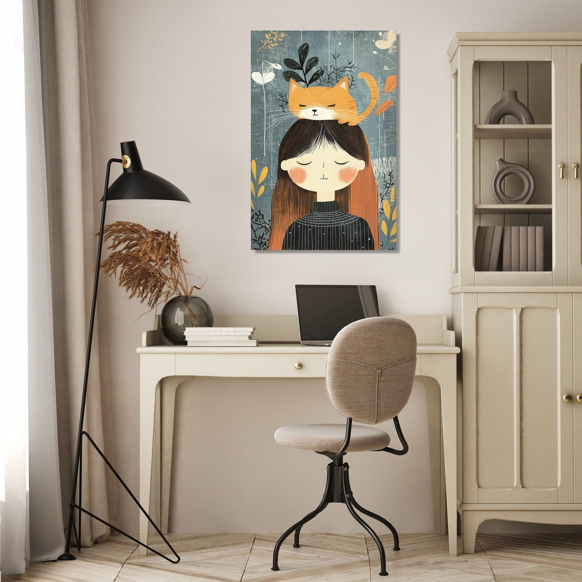 Cat-Headed Woman Canvas