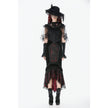 Dark in Love Gothic Elegant Velvet Mermaid Skirt