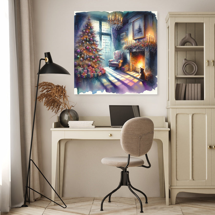 Solitary Christmas Nostalgia Canvas