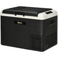 Outsunny 40L Car Refrigerator, Portable Compressor Car Fridge Freezer, Electric Cooler Box with 12/24V DC and 110-240V AC for Camping, Driving, Picnic, Down to -20\'e2\'84\'83