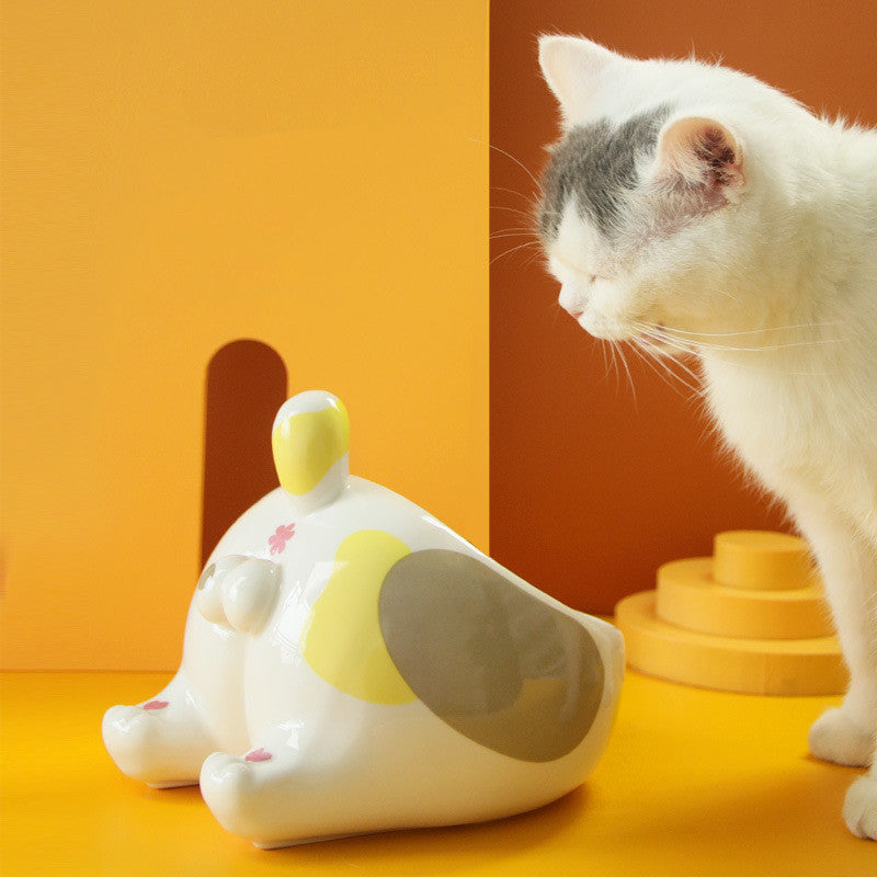 Protect The Cervical Spine, Easy To Clean The High-footed Pet Food Bowl