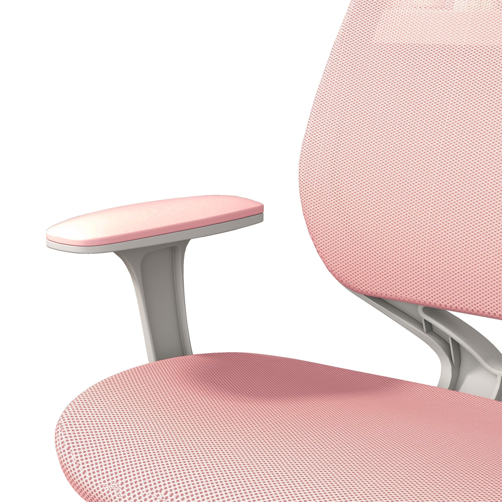 Vinsetto Office Chair, Breathable Mesh Swivel Desk Chair with Adjustable Height and  360° Swivel Security Wheels for Home Office, Study, Pink