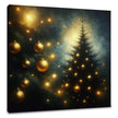 Golden Memory Christmas Tree Canvas
