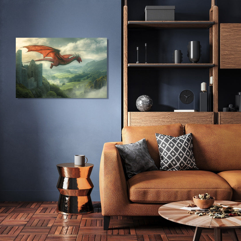 Welsh Dragon Serenity Canvas