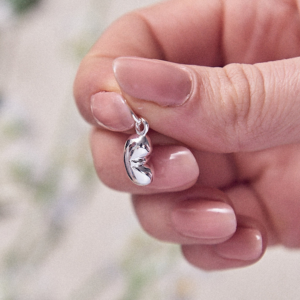 Baby Bean Silver Charm