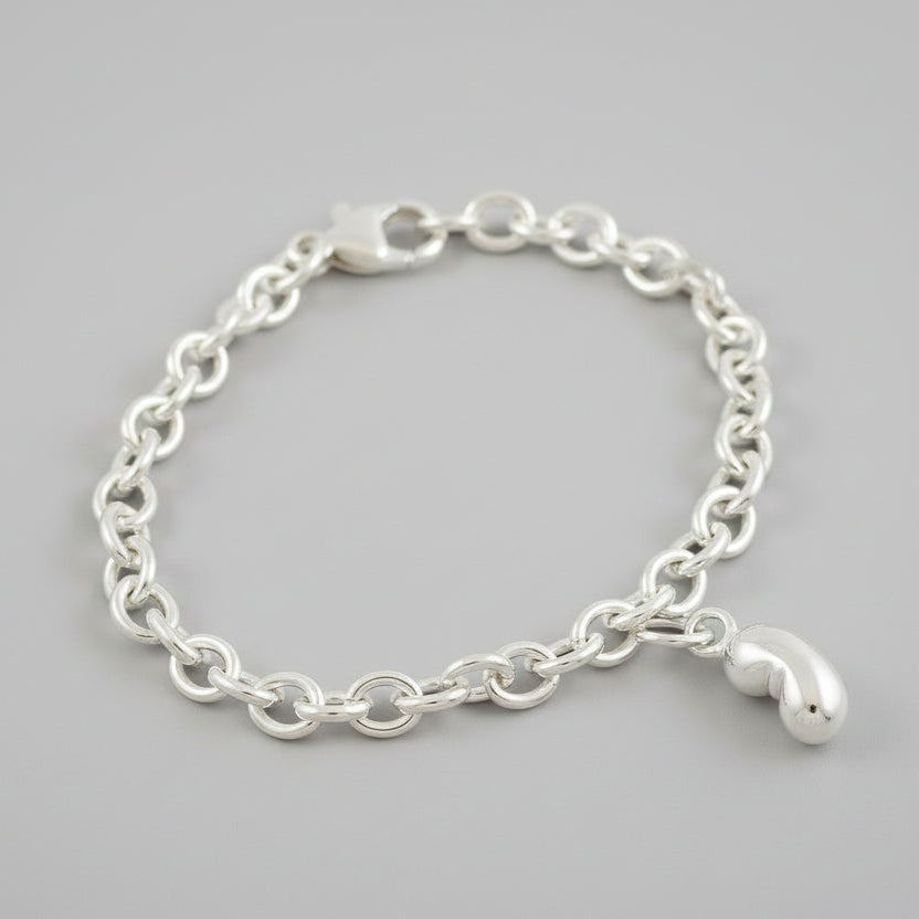 Baby Bean Silver Charm