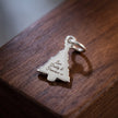 Christmas Tree Personalised Silver Charm