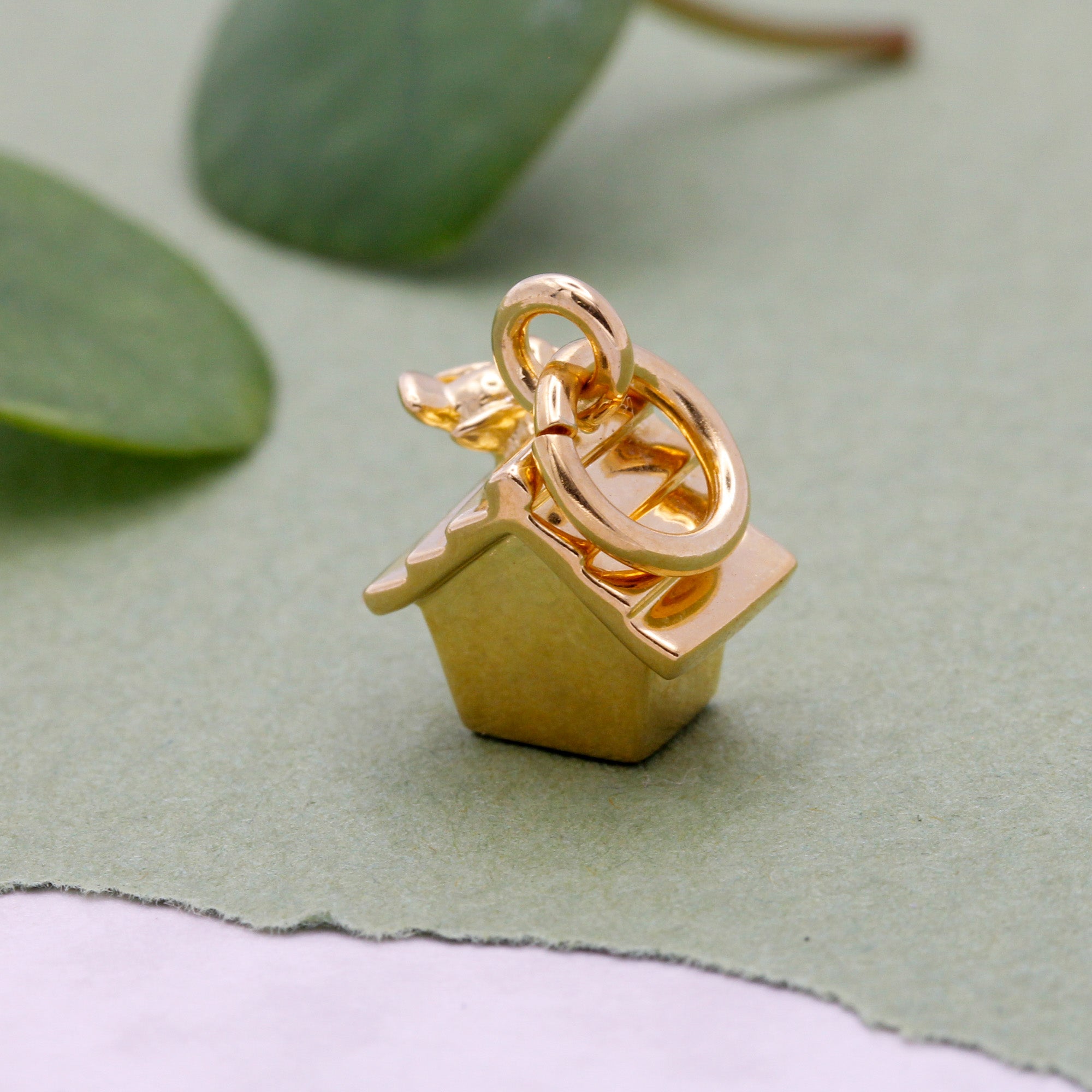 Bird House Silver Charm