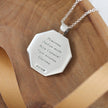 Oktagonaler Vegvisir Wikinger Runen Personalisierter Silberkette