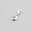 Rose Flower Personalised  Silver Charm