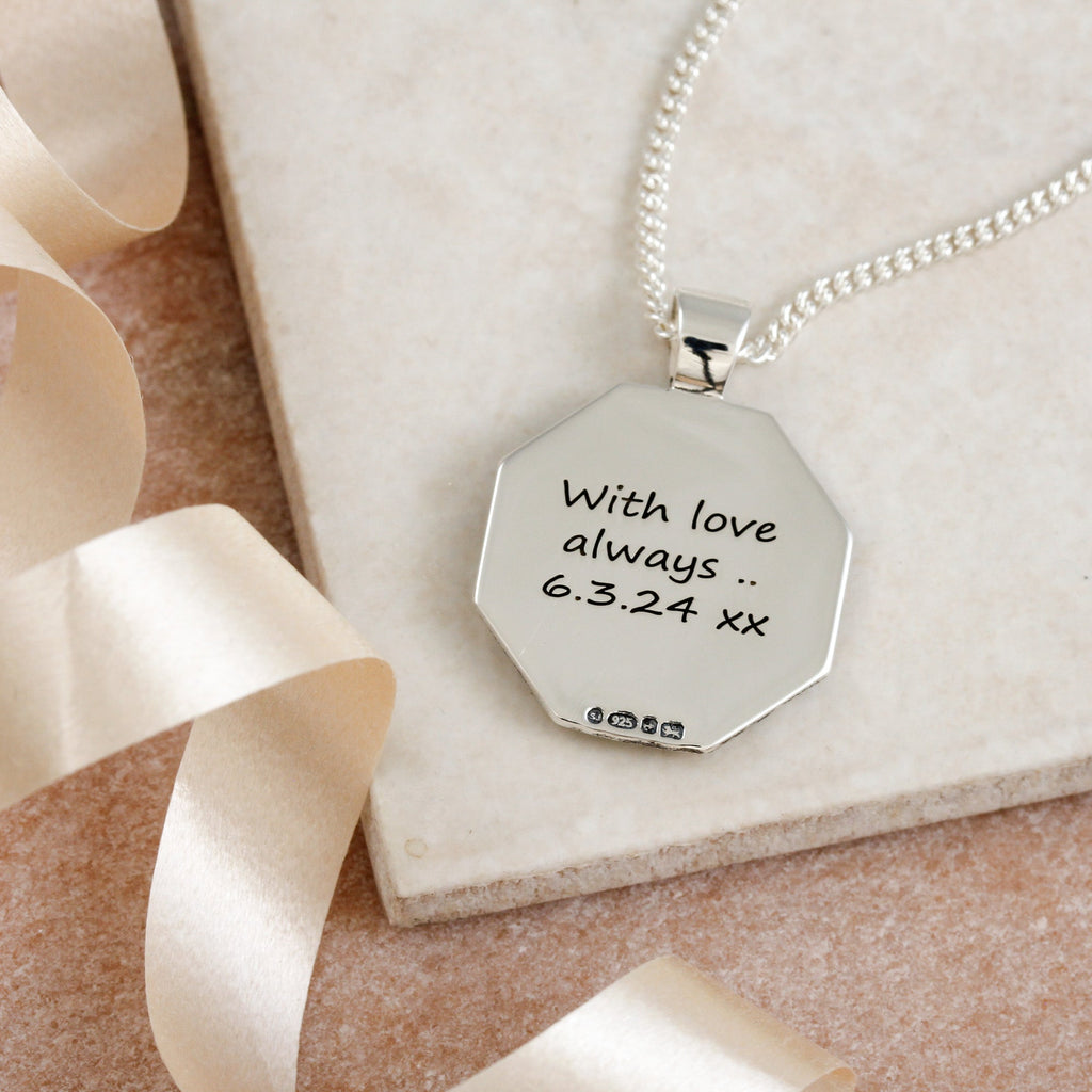 Good Luck Symbols Personalised Silver Necklace