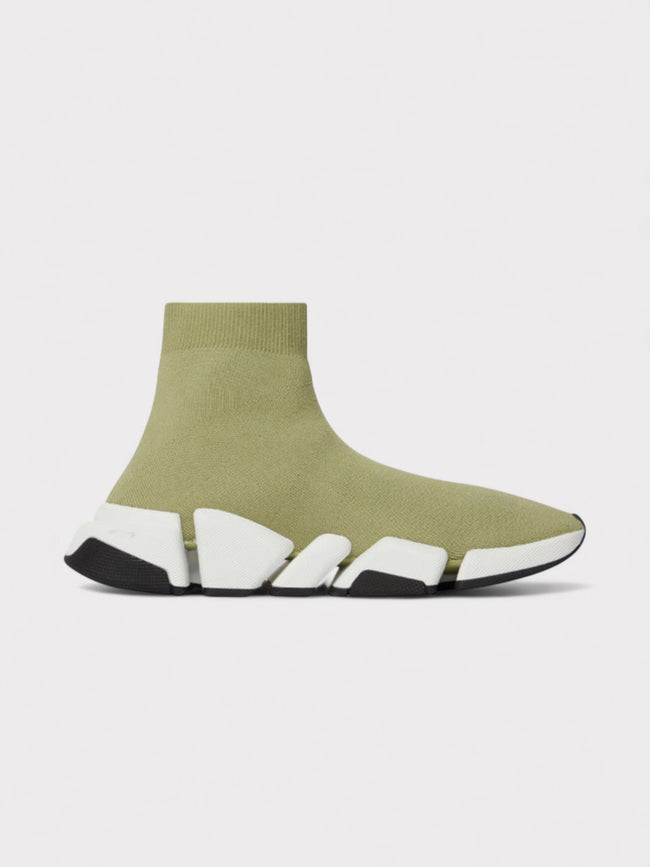 Recyklované pletené tenisky Balenciaga Speed 2.0, zelené