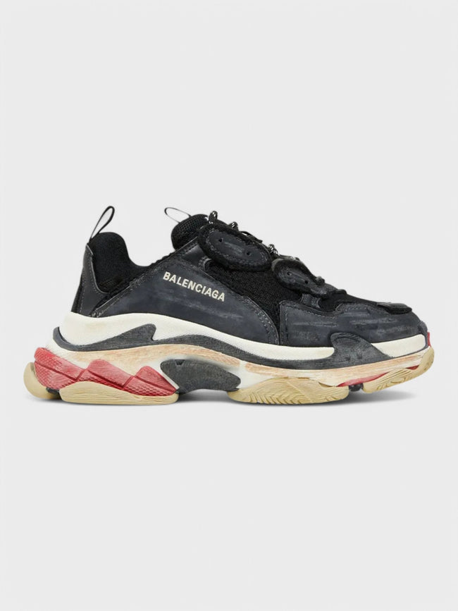 Buty damskie Balenciaga Triple S Sneaker 'DIY - Black Red'