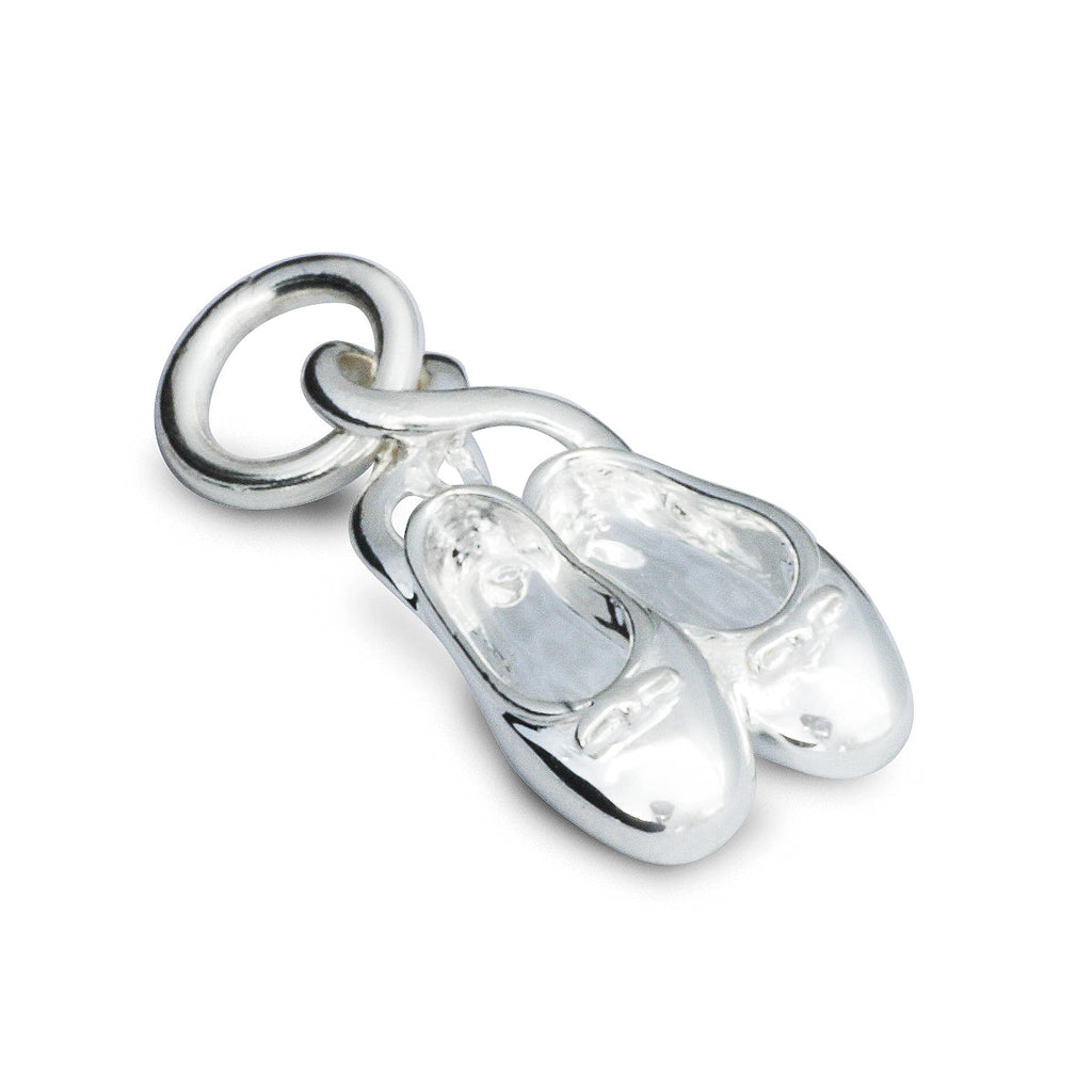 Ballet Shoe Silver Charm