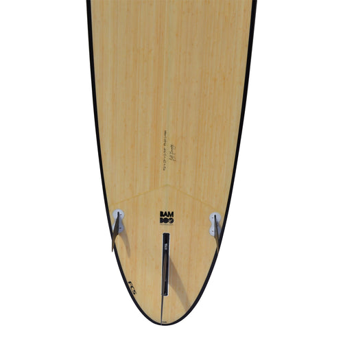 9ft 6 Bamboo Round Pin Tail Longboard Surfboard (FINS Included)