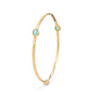 Brazalete apilable Simi de tres piedras Pariba Ónix