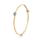 Simi Three Stone Stacking Bangle Labradorite