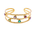 Thalia Gemstone Bangle with Garnet, Peridot, Labradorite & Amethyst