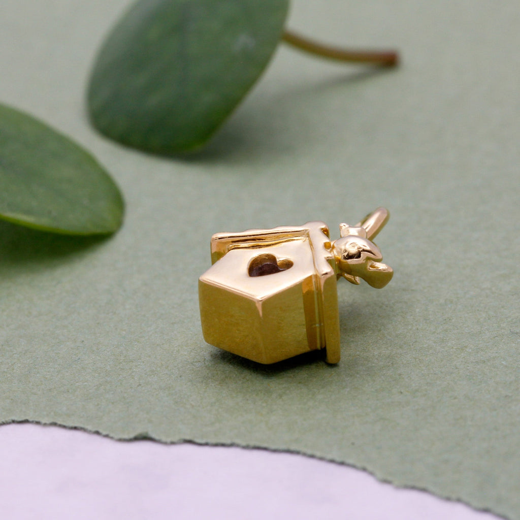 Bird House Silver Charm