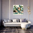Geometric Landscape Canvas