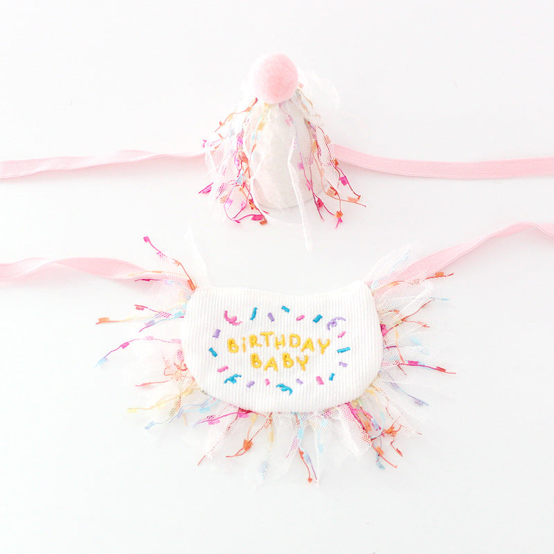 Dog Party Bib Pet Birthday Saliva Towel Bichon Triangle Scarf