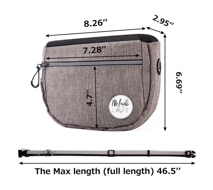 Bolsa para snacks para perros, accesorio para pasear al perro, bolsa para snacks de adiestramiento para excursiones