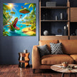 Tropical Island Escape Canvas