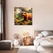 Victorian Highland Cow Majesty Canvas