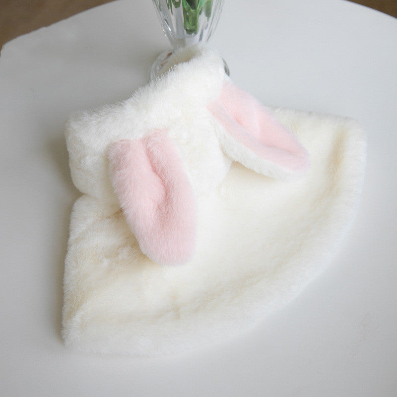 Autumn And Winter Fluffy Rabbit Modeling Pet Costume Warm Cape Cloak New Year Dogs And Cats Pet Clothes