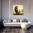 Sheep and Lion Harmony Canvas