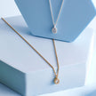 Beginnings Teardrop Necklace with Cubic Zirconia