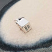 Beach Hut Personalised Silver Charm