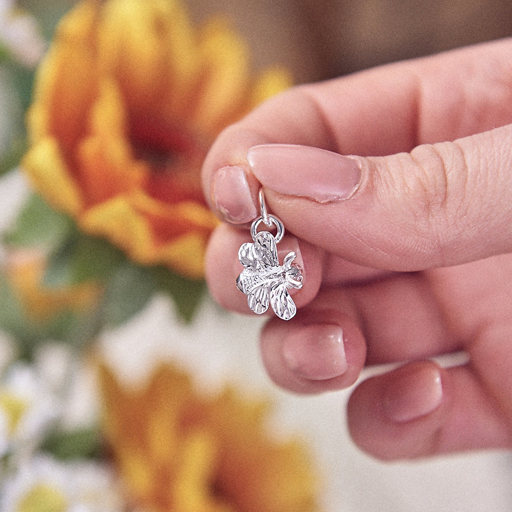 Bumble Bee Silver Charm