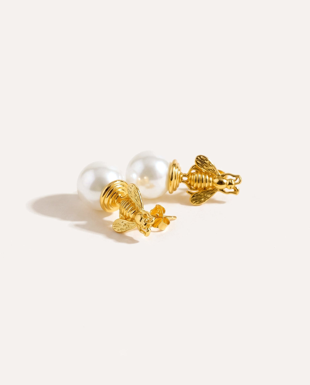 Bee Pearl Earrings