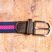 Woven Belt - Rich Pink Stripe
