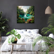 Hidden Paradise Lagoon Canvas