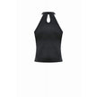 Dark in Love Gothic Mesh Panel Buckle Top