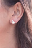 OCEANS NOOSA FRESHWATER PEARL EARRINGS SILVER