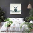 Serene Highland Cow Canvas