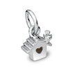 Bird House Silver Charm