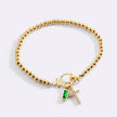 Cross Birthstone Bracelet