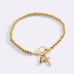 Cross Birthstone Bracelet