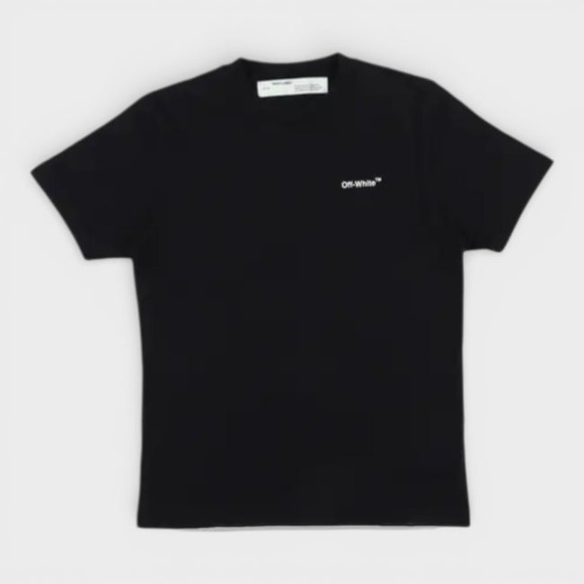 T-shirt a maniche corte 3D Arrow bianco nero
