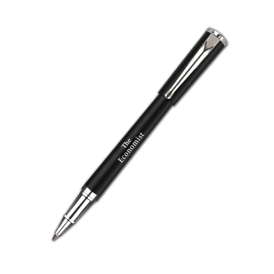 The Economist Rollerball Pen with Lid and Gift Box - Black