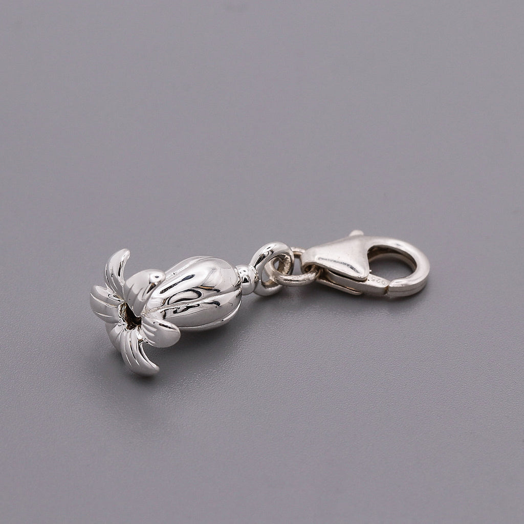 Bluebell Flower Silver Charm
