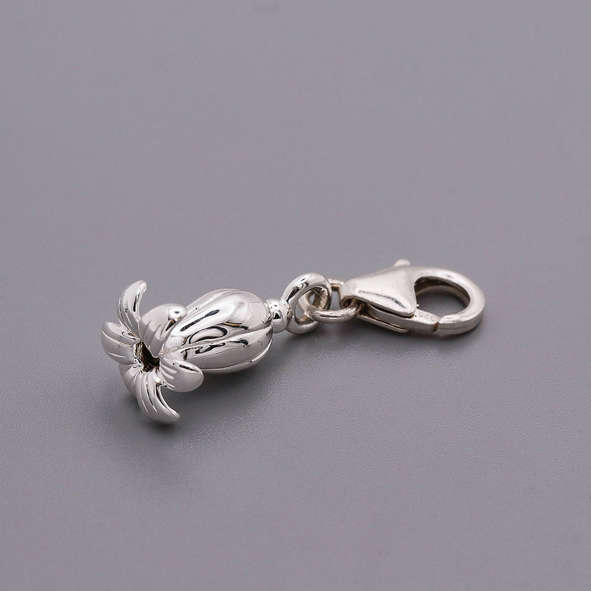 Bluebell Flower Silver Charm
