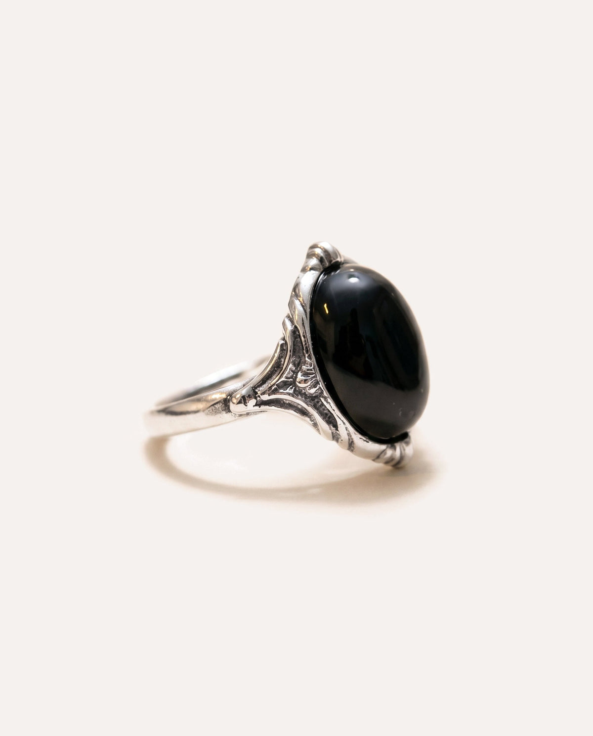 Boho Cherry Red Amber Ring