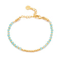 Athena Gem Beaded Bracelet Apatite