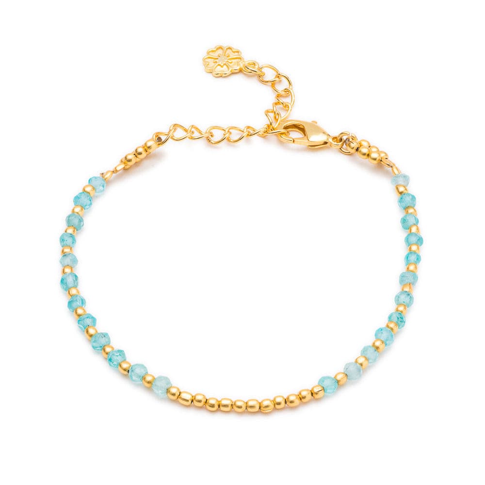 Athena Gem Beaded Bracelet Apatite