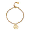 Cygnus Coin Charm Bracelet: Cubic Zirconia
